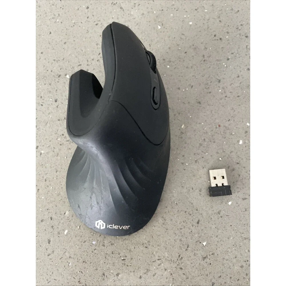 iClever Ergonomic Vertical Mouse TM209G With USB Dongle TESTED WORKING